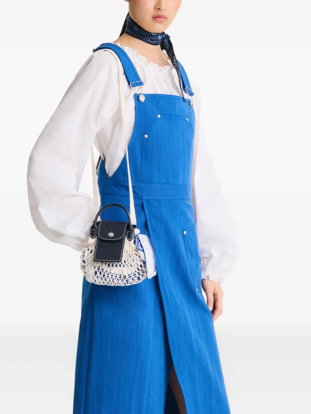 

Сетчатая мини-сумка Le Pilage Longchamp, синий