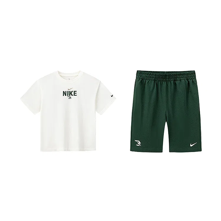 Детская спортивная одежда Casual с круглым вырезом Nike, Feather Gray Coffee — фото 3