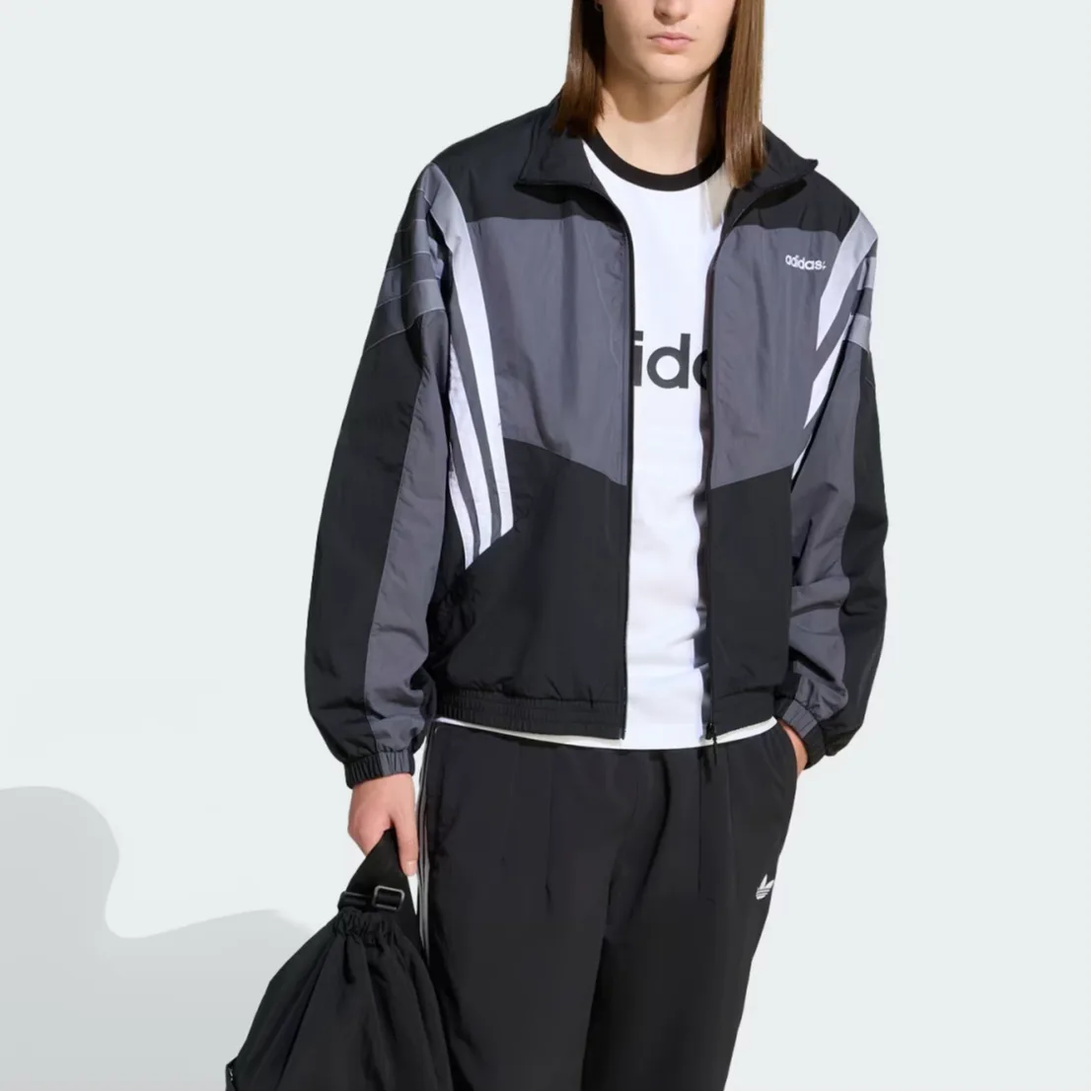 Толстовка Santiago Track Adidas Originals, черный — фото 4