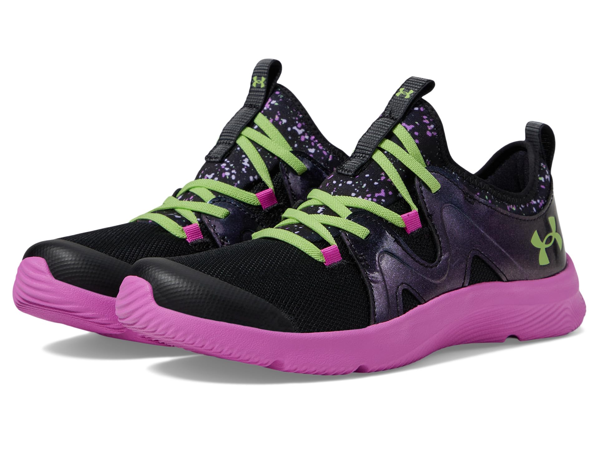 

Кроссовки Under Armour Kids Pre School Infinity Alternate Lace, Black/Vivid Magenta/Morph Green
