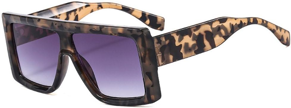 

Модные солнцезащитные очки большого размера 2027 года для женщин, винтажные очки в крупной оправе для мужчин, солнцезащитные очки с защитой от УФ-излучения UV400 MTZJH, Black Leopard