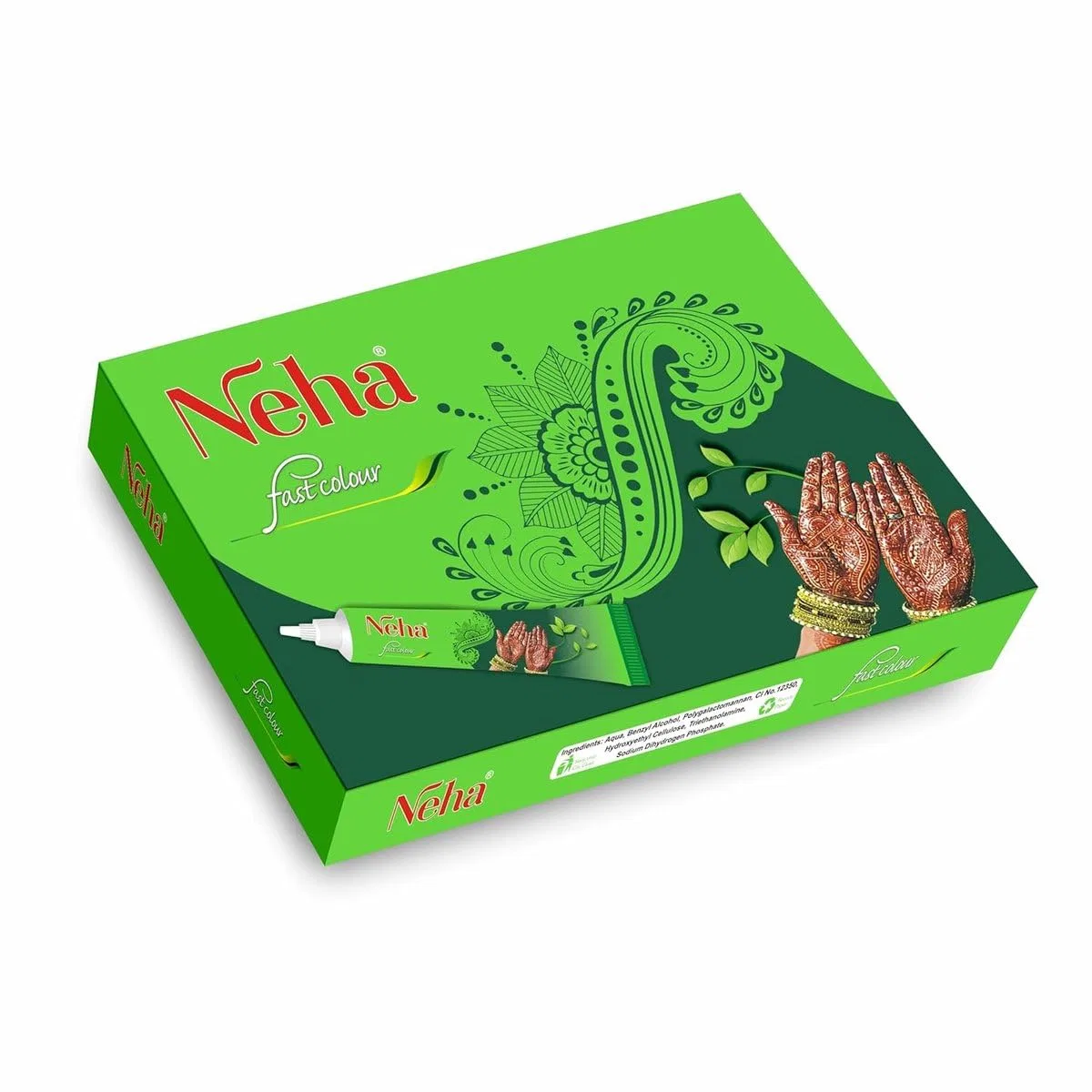 Натуральная хна Neha Herbal Fast Colour, 10 x 25 г Kajal