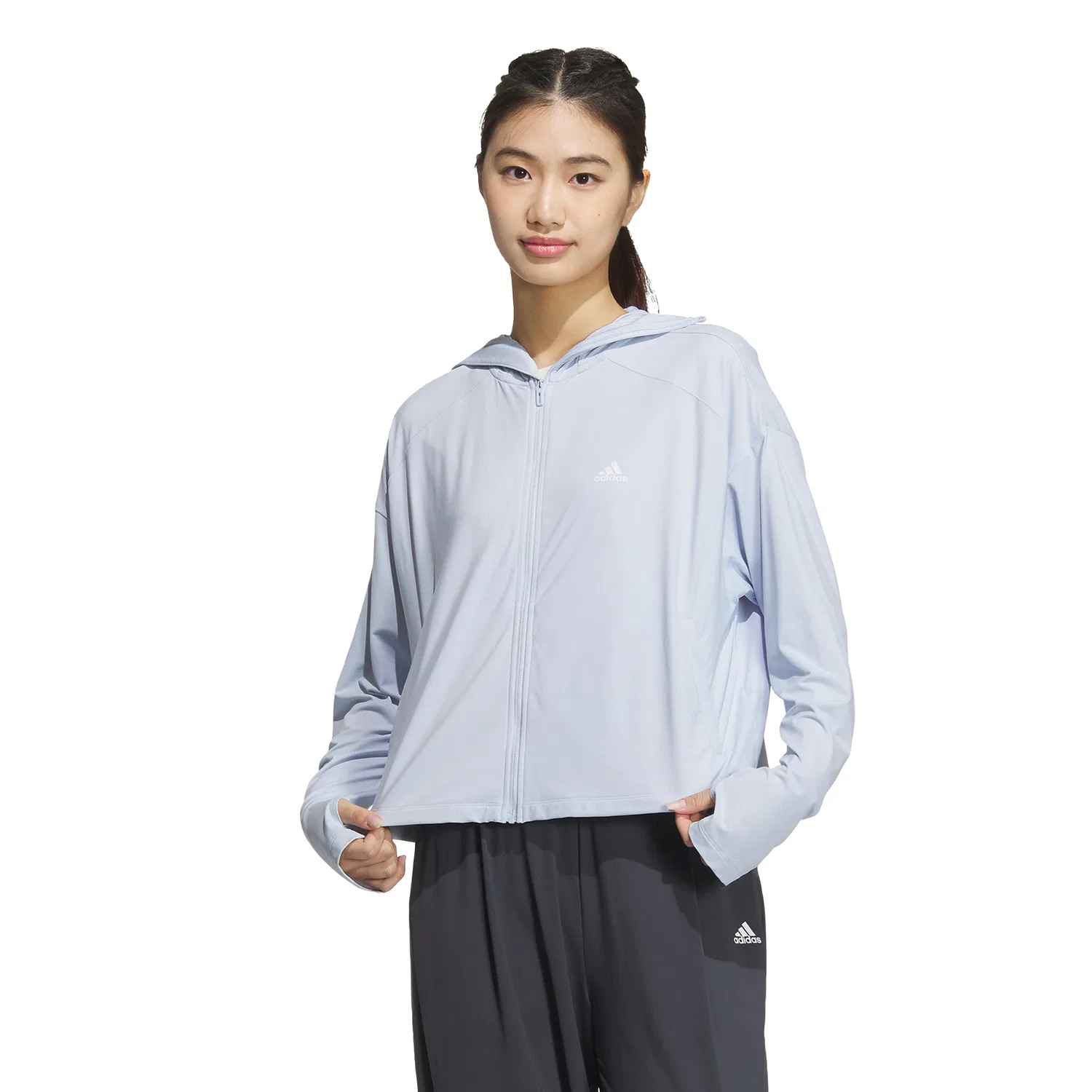 Женская вязаная куртка UPF Halo Blue от Adidas — фото 4