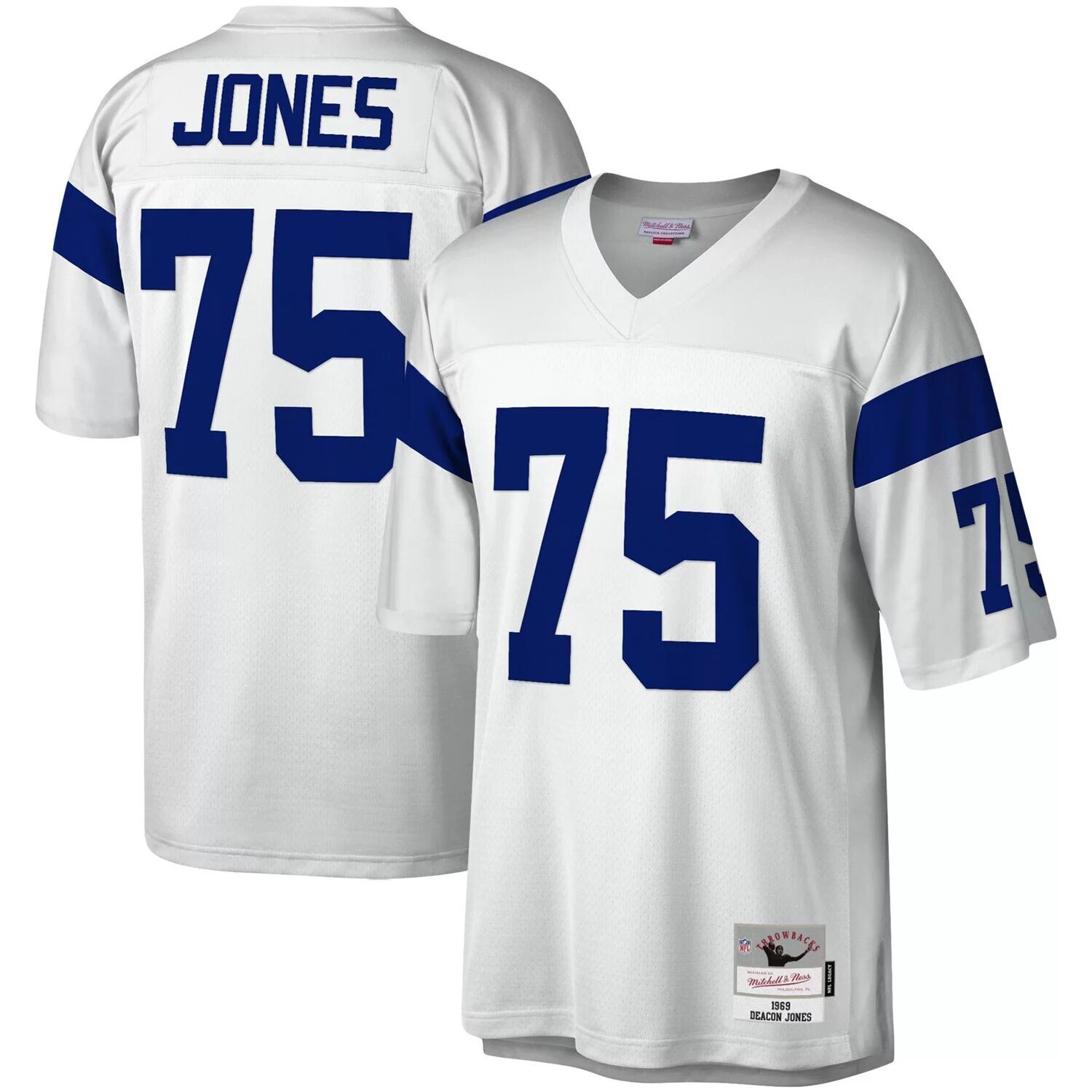 

Мужская белая майка Mitchell & Ness Deacon Jones Los Angeles Rams Legacy Replica