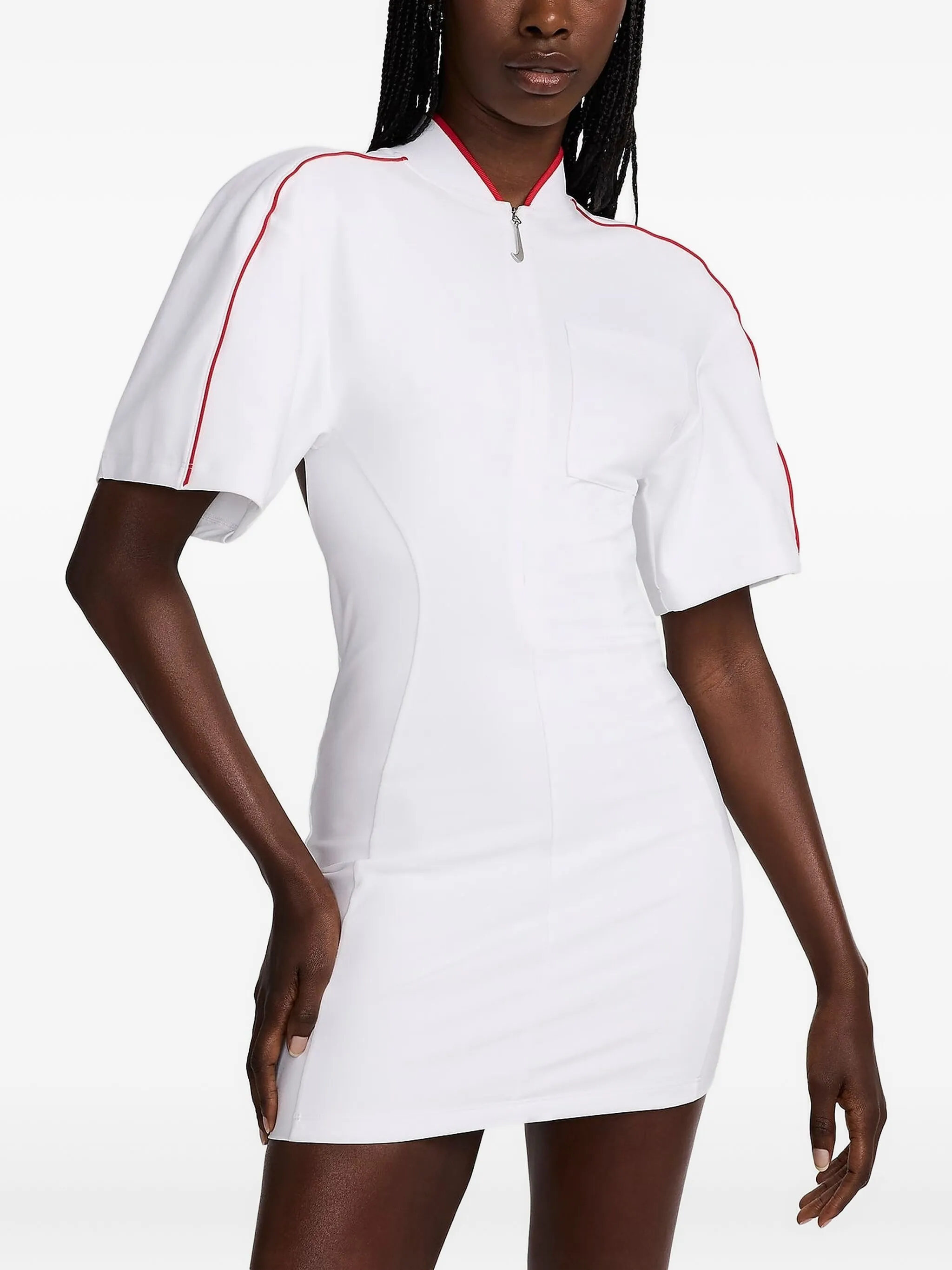 

Платье мини с открытой спиной из коллаборации с Jacquemus Nike, белый