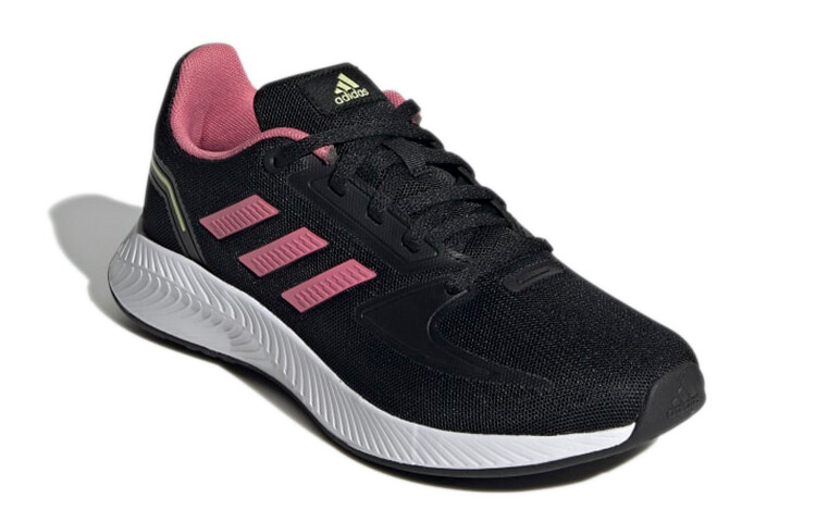 Кроссовки Runfalcon 2.0 Kids, низкие, черные/розовые/белые Adidas — фото 2
