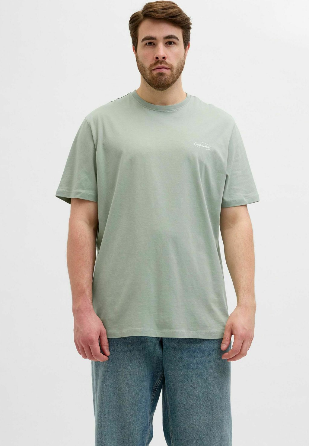 

Базовая футболка PLUS SIZE Jack & Jones, светло-зеленый