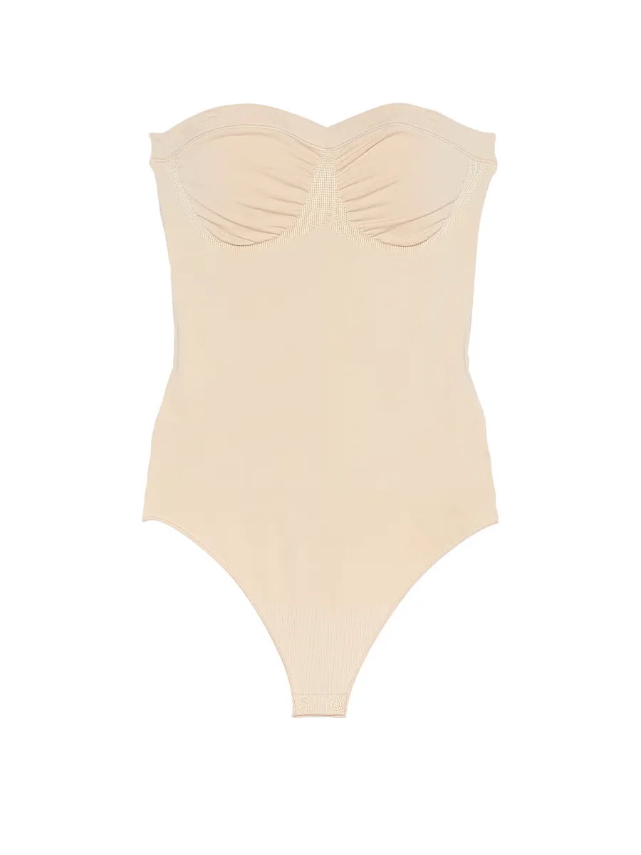 Боди без бретелек Seamless Shaping Victoria'S Secret, цвет Marzipan — фото 4