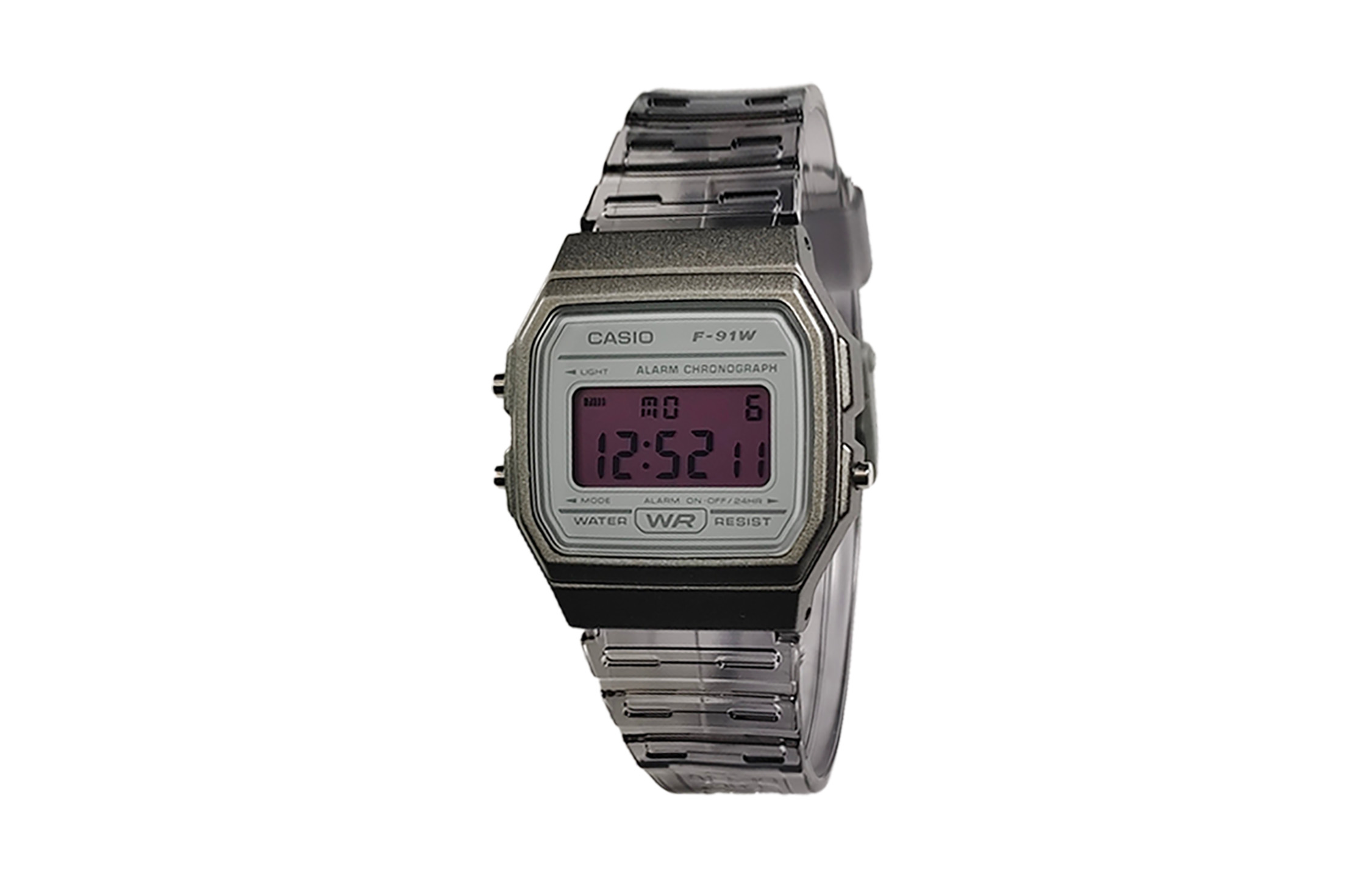 

CASIO Часы Retrofit Series Quartz Movement Resin Strap Watch Men's Watch Gray Dial, White Dial with Purple Bezel