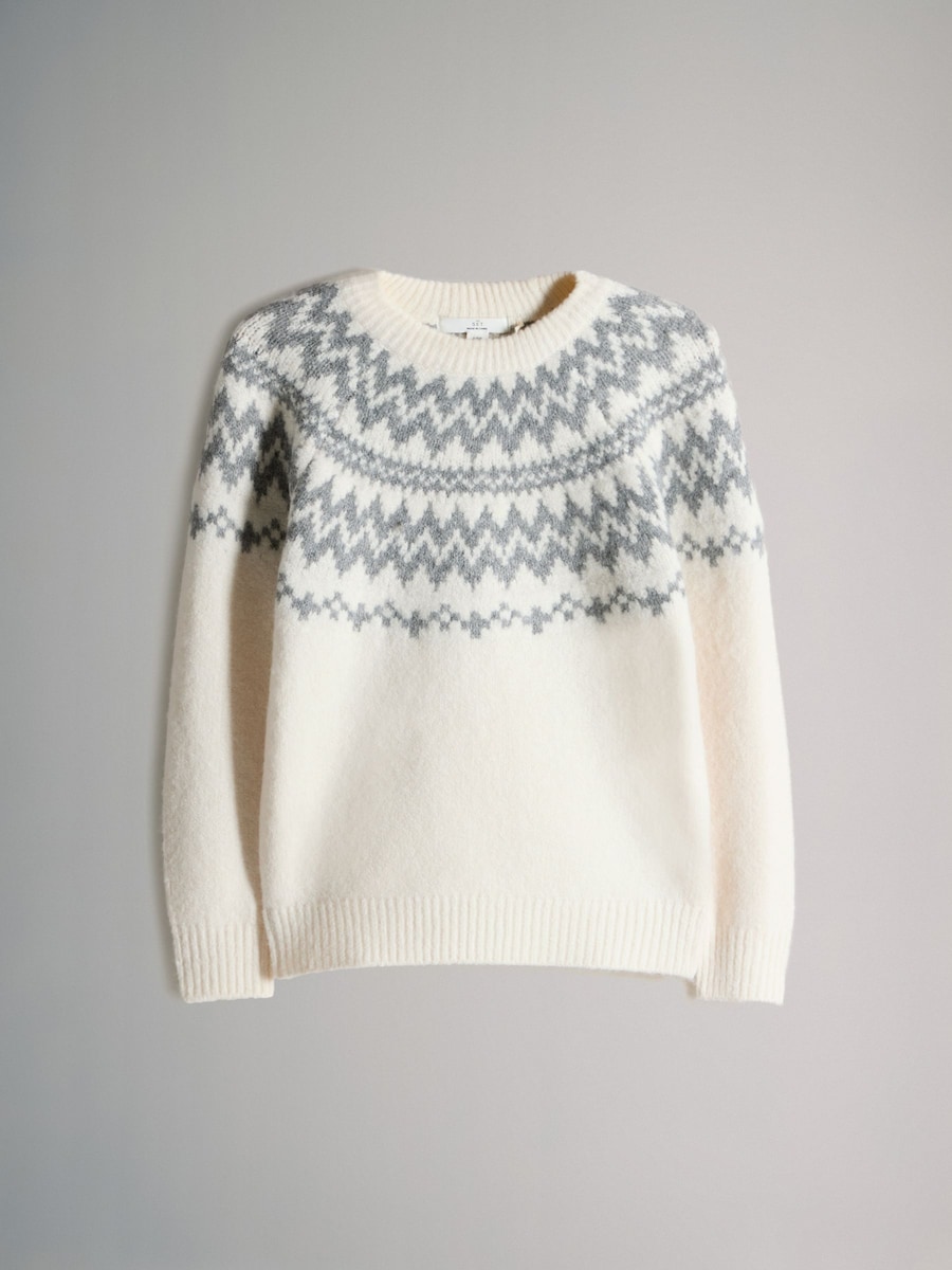 Свитер The Set, Dark Grey/Natural White — фото 2