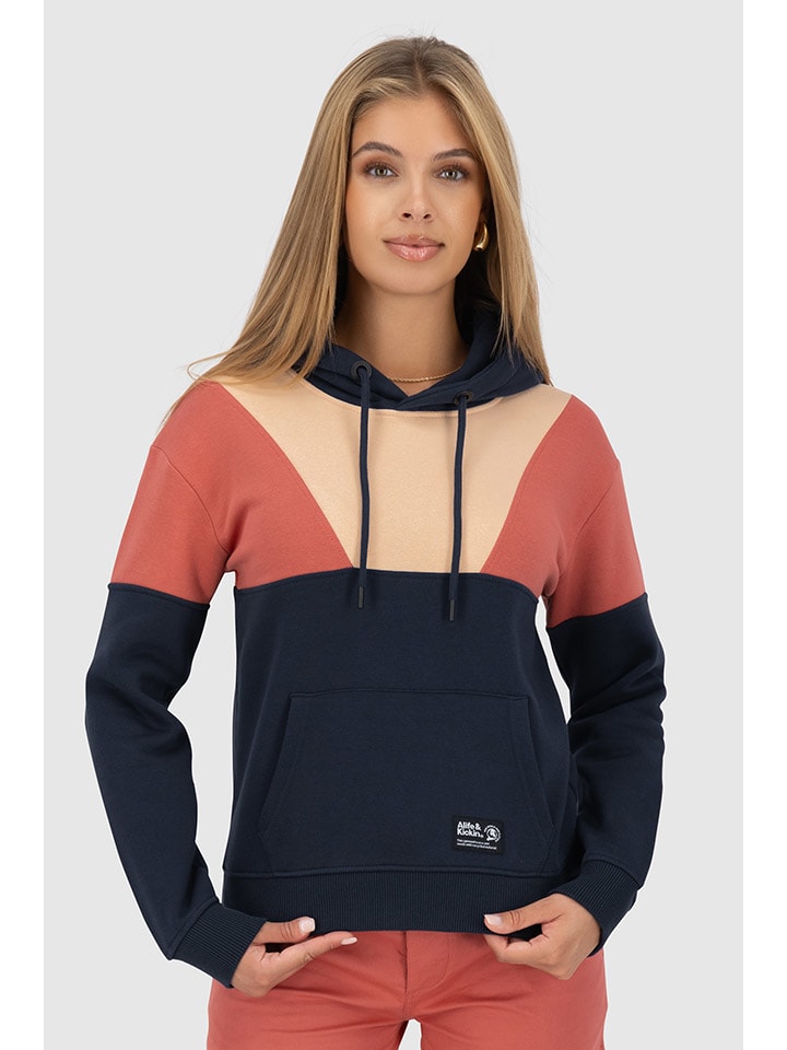 

Толстовка alife and kickin, цвет dunkelblau/beige/rot