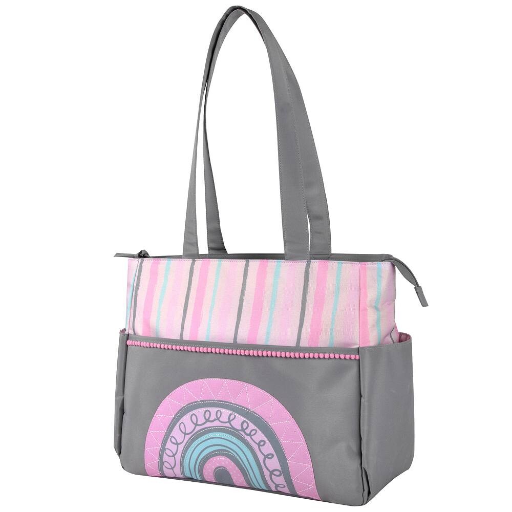 

Сумка-тоут для подгузников Baby Essentials 5-в-1 Rainbow, розовый
