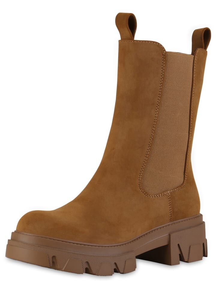 

Ботильоны VAN HILL Plateau Boots Harper, светло-коричневый