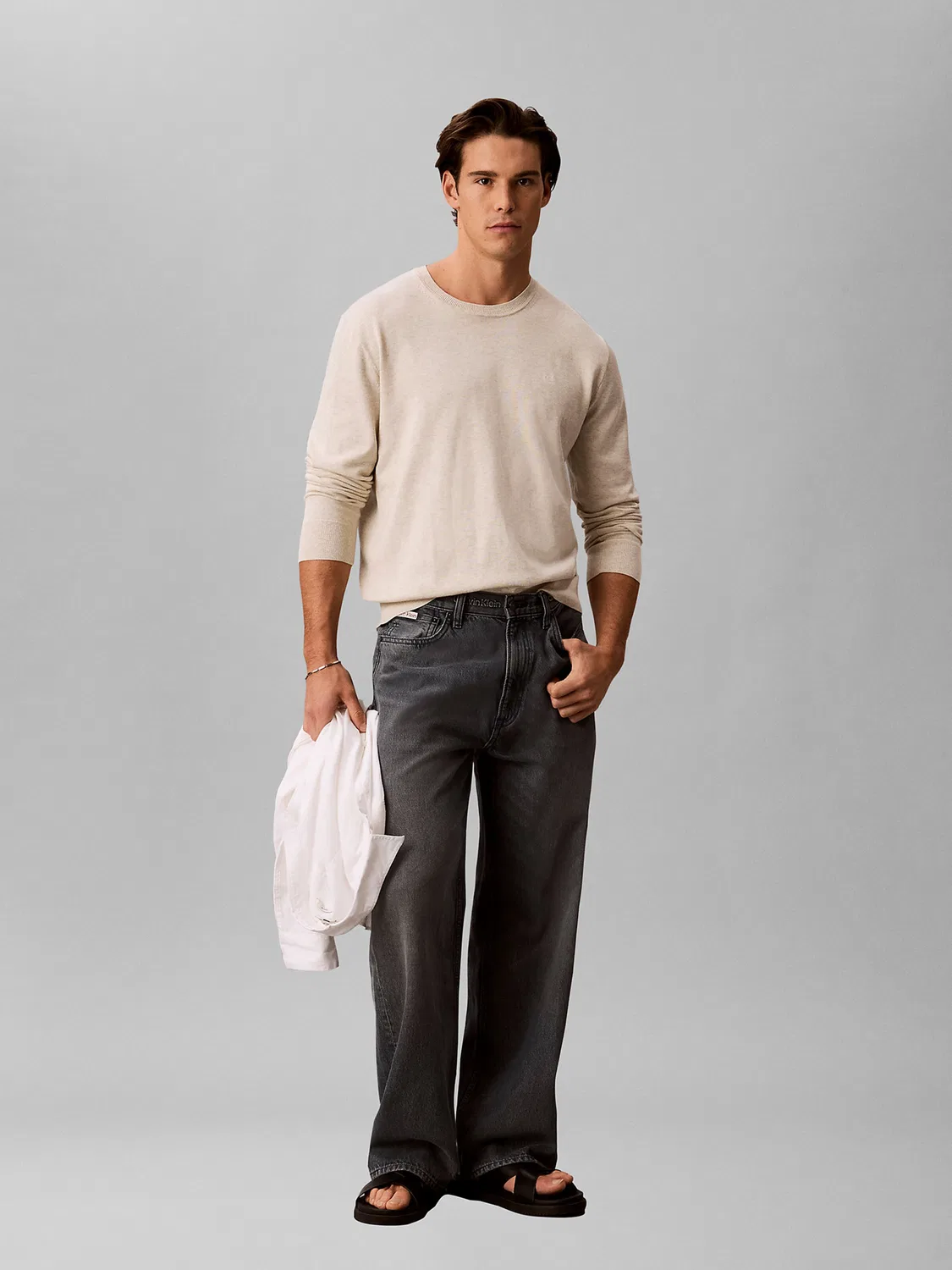 Свитер Calvin Klein серого цвета — фото 3