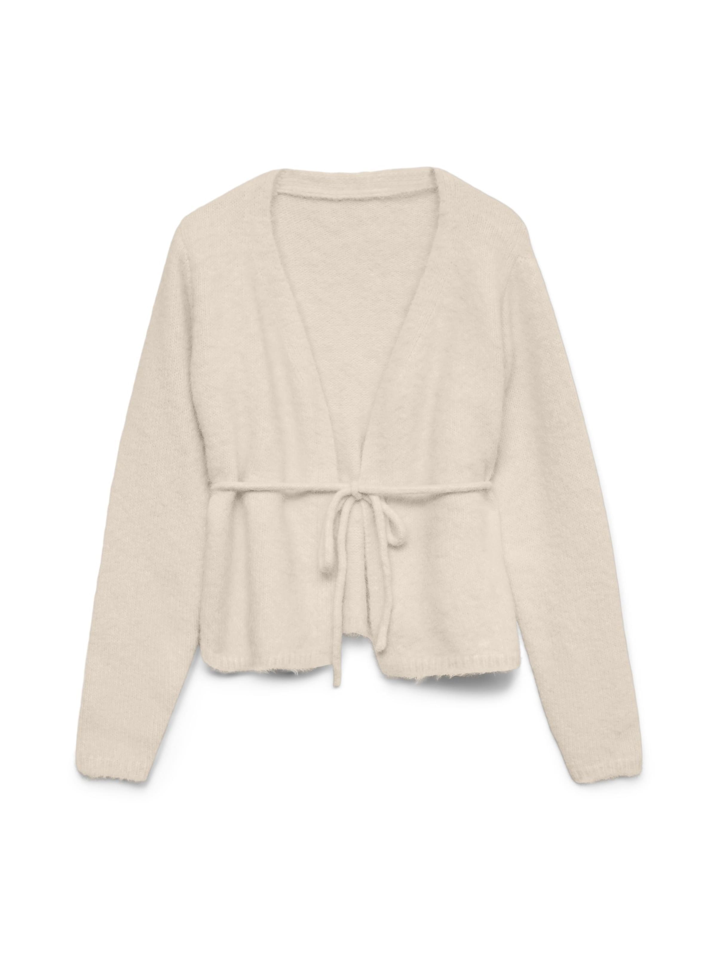 

VERO MODA Вязаный кардиган 'VMSorrento' из шерсти белый