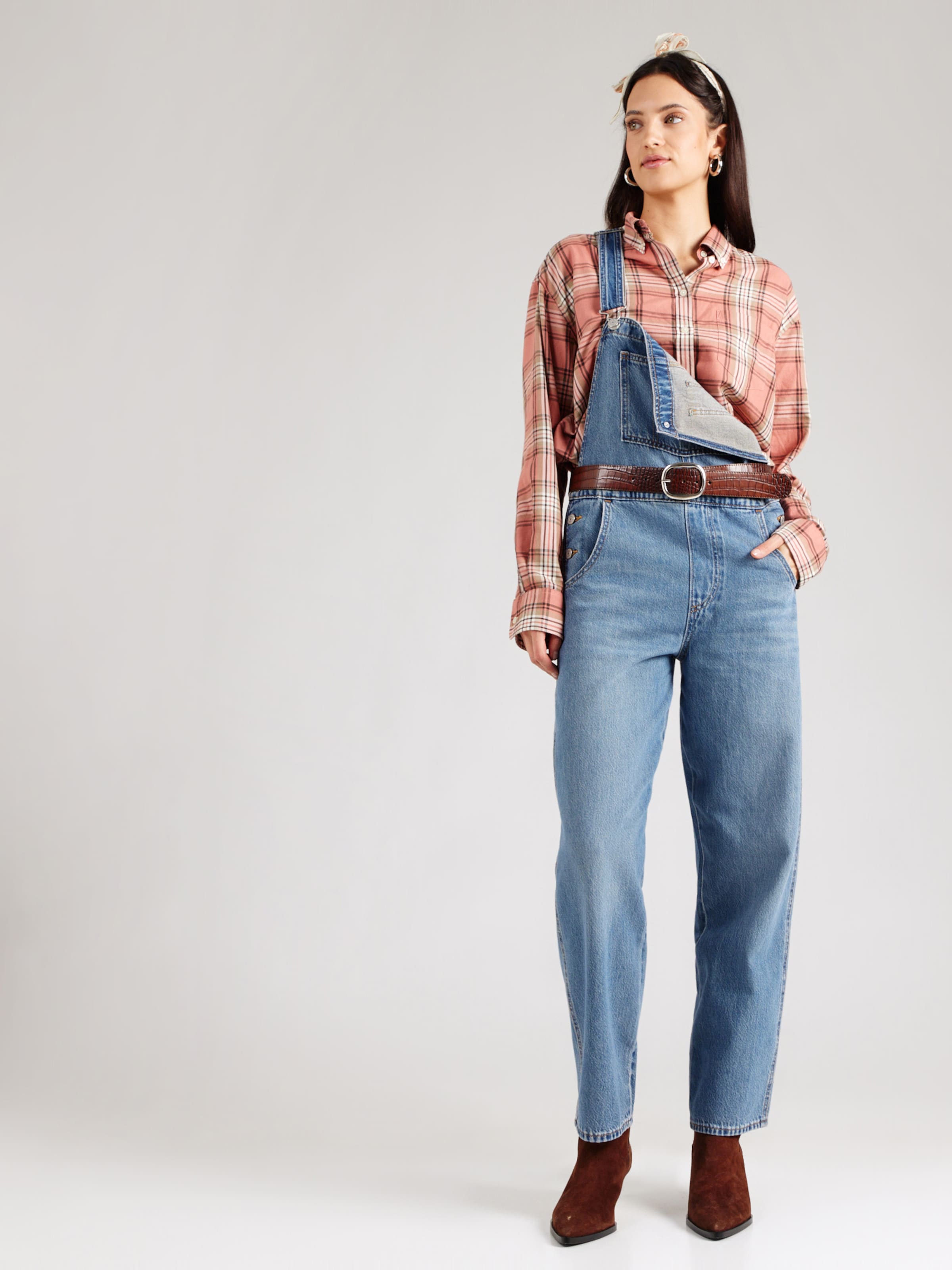 LEVI'S  Джинсовый комбинезон Regular 'Vintage Denim Overalls' в синем дениме — фото 4