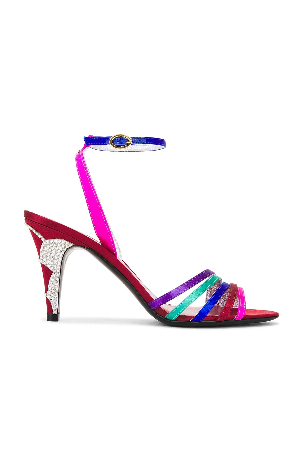 Сандалии Ladycrush Valentino Garavani, Multicolor & Silver Shade
