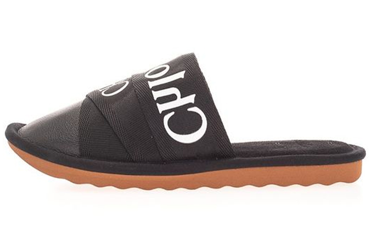Тапочки-слайды Chloe на резиновой подошве, женские, черные Chloé, Original Shoe Box Included