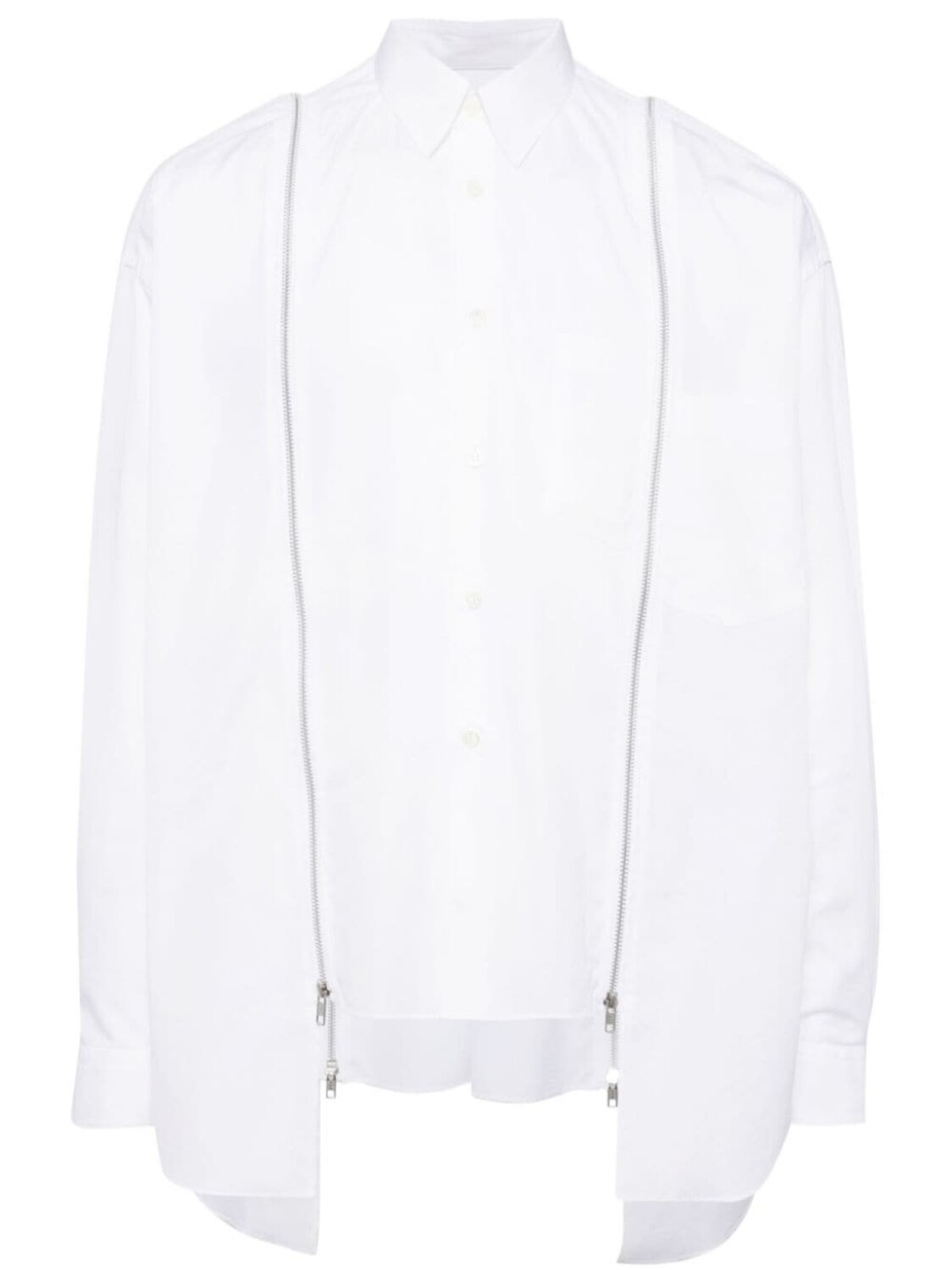 

Black Comme Des Garçons рубашка на молнии, белый