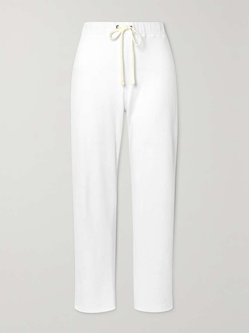 

Укороченные спортивные брюки из хлопчатобумажной ткани Supima James Perse, белый