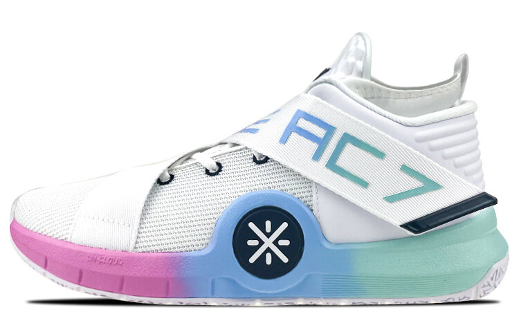 

Баскетбольные кроссовки All City 7 для мужчин, среднего размера, розовые/синие/фиолетовые Lining