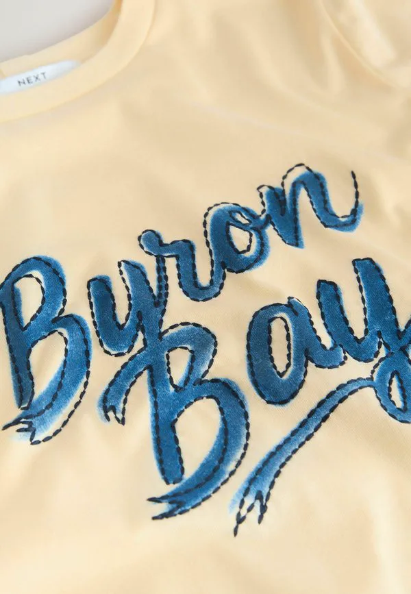 Футболка с коротким рукавом и круглым вырезом, с принтом Next, Byron Bay Graphic — фото 2