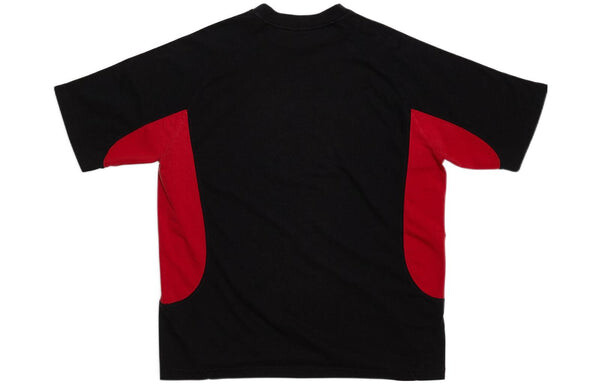 Футболка x adidas t-shirt medium fit 'black red' Balenciaga, черный — фото 2