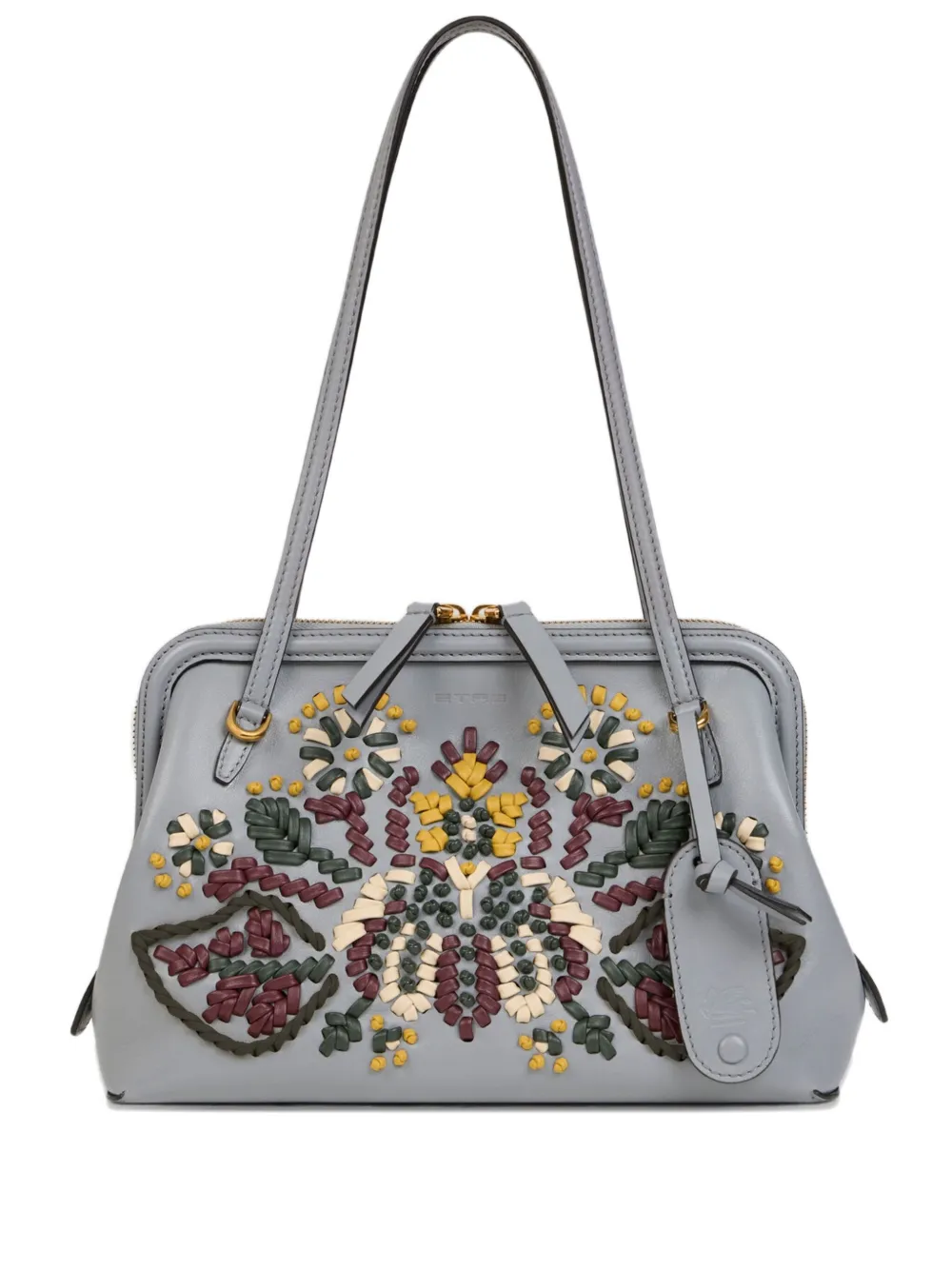 

Сумка на плечо с вышивкой ETRO, серый