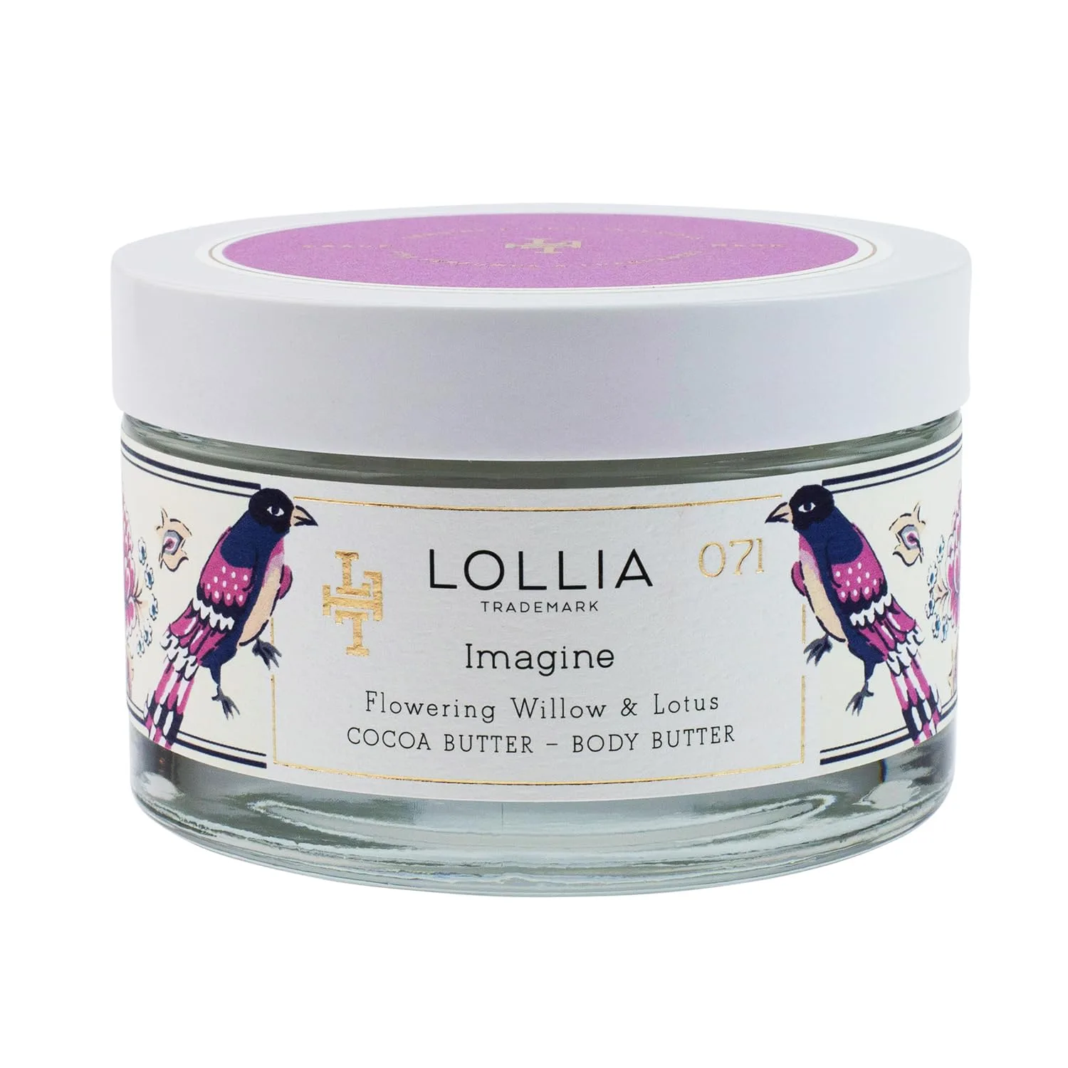 Крем для тела LOLLIA Imagine, 168 г - Аромат цветущей ивы и лотоса - Масло ши и масло какао, лосьон для тела для женщин, увлажняющий и разглаживающий крем для тела., gold