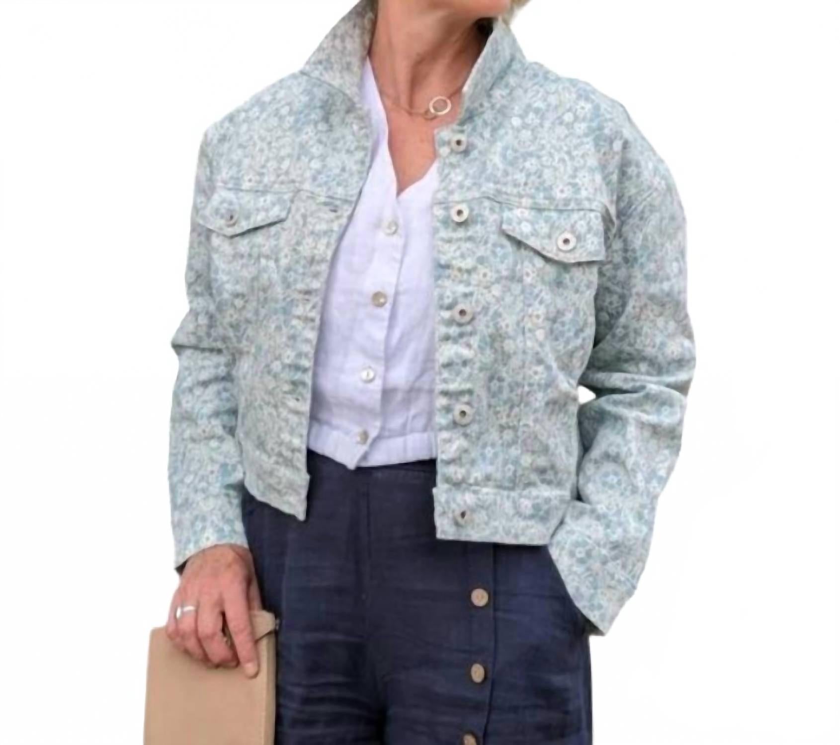 

Укороченная куртка Calies в цвете Nile Blue ICHI