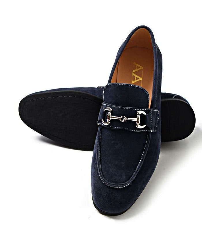Лоферы SB select из искусственной замши с декоративными элементами, NAVY