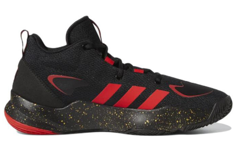 Кроссовки Adidas Vintage Basketball, черный/красный — фото 2