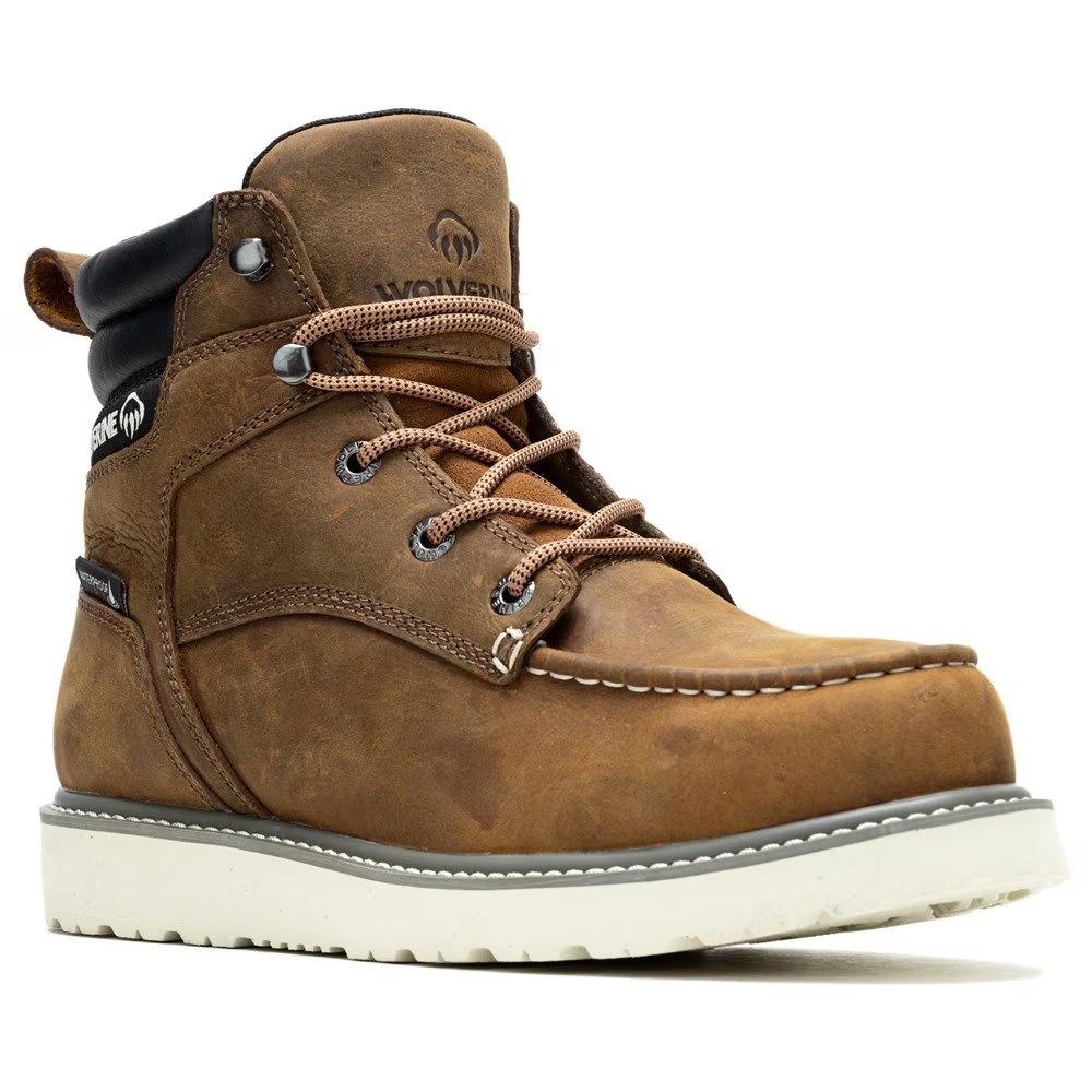

Рабочие ботинки Wolverine 6" waterproof, sudan brown, Коричневый, Рабочие ботинки Wolverine 6" waterproof, sudan brown