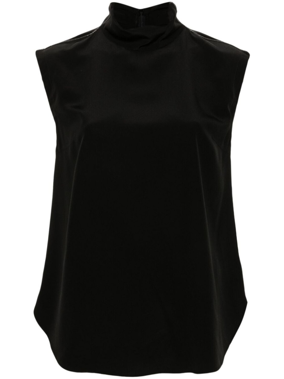 

Блузка Brunello Cucinelli с деталями Monili, черный