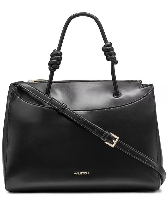 

Сумка-портфель Faye среднего размера Halston, черный
