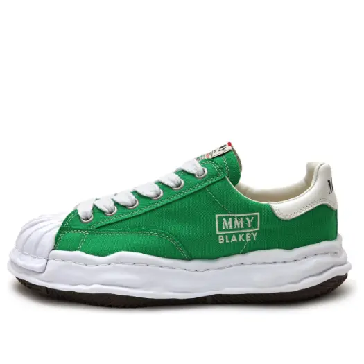 

Кроссовки blakey og sole canvas low-top sneaker 'green' Maison Mihara Yasuhiro, зеленый