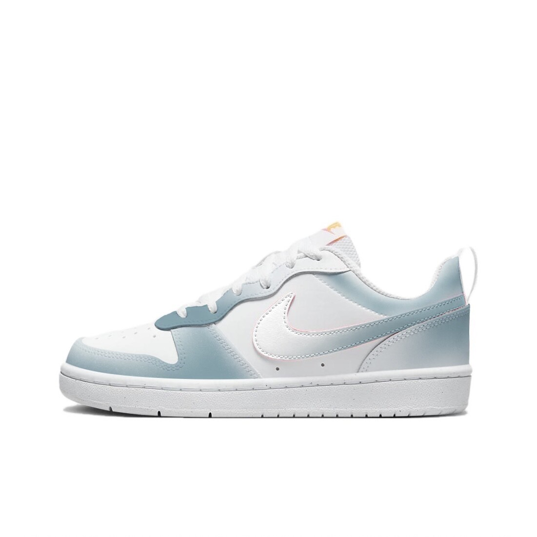 

Кроссовки Nike Court Borough Skateboard Shoes Women's Low-Top White Blue, белый/синий