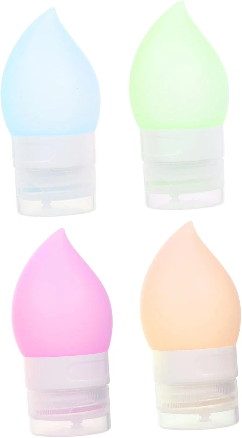 Набор дорожных бутылочек из силикагеля Beatifufu, 4 шт, 9x4x4 см