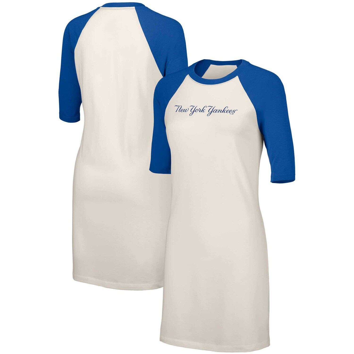

Женское белое платье-футболка Tri-Blend с полурукавами Nettie Raglan в стиле Lusso New York Yankees, Белый, Женское белое платье-футболка Tri-Blend с полурукавами Nettie Raglan в стиле Lusso New York Yankees