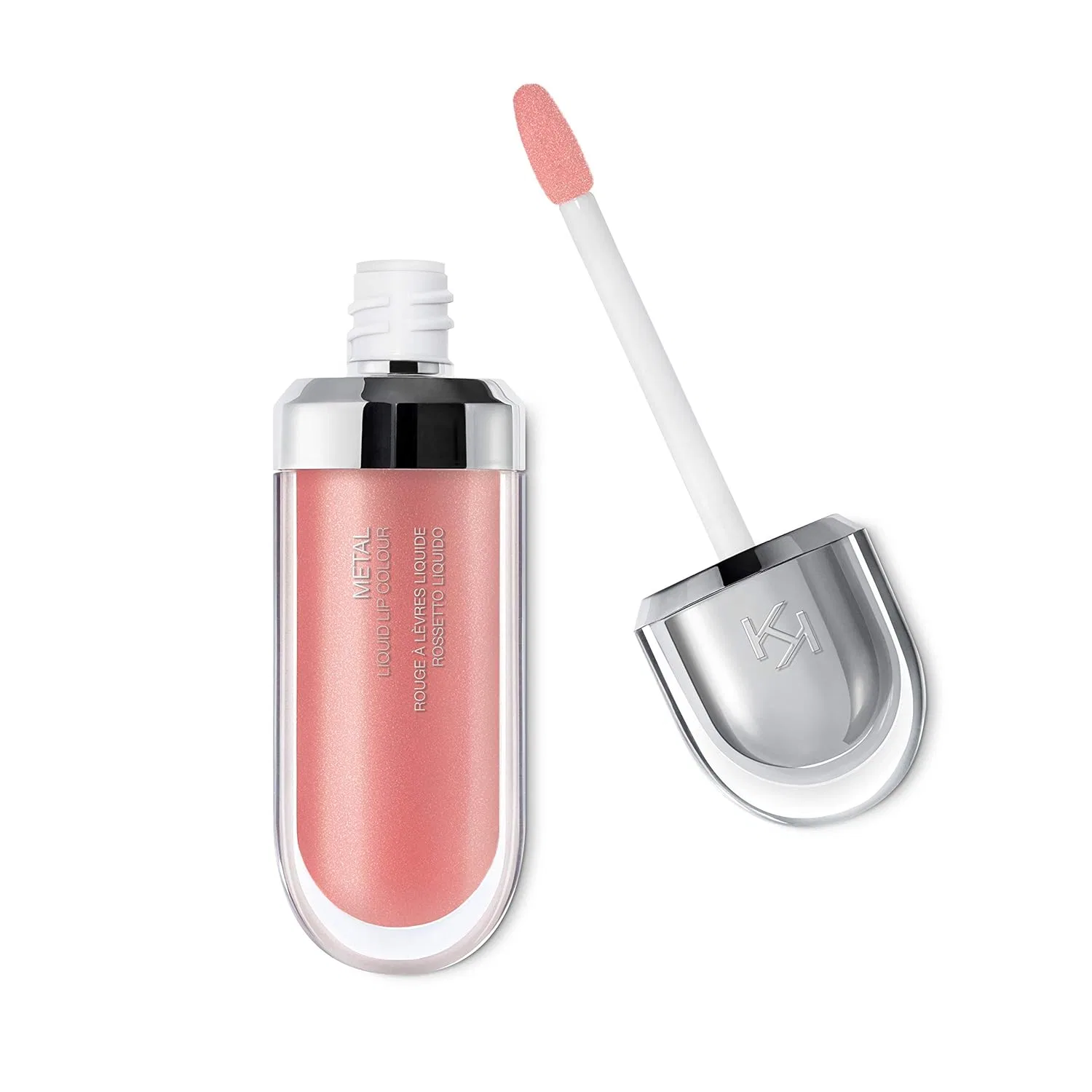 Жидкая помада «Metal Liquid Lip Colour 01» от KIKO Milano Kiko Milano, 01 Rosy Nude