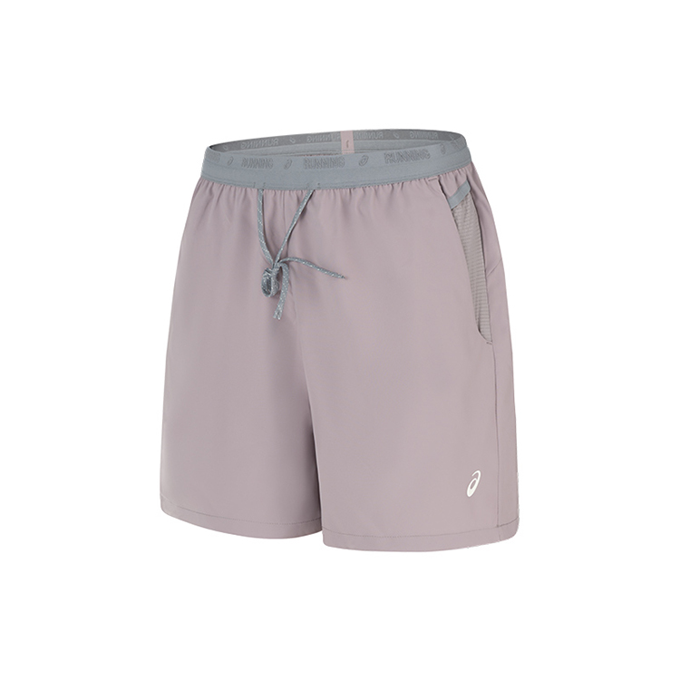 

ASICS Спортивные шорты женские серо-фиолетовые