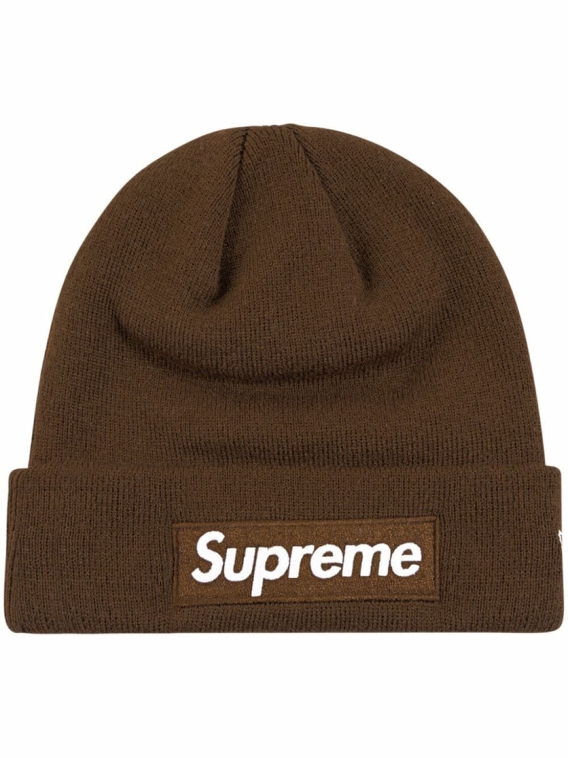 

Шапка бини с логотипом из коллаборации с New Era Supreme, коричневый