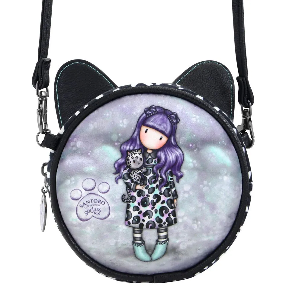 

Santoro London Mini Round Gorjuss Smitten Kitten crossbody, черный