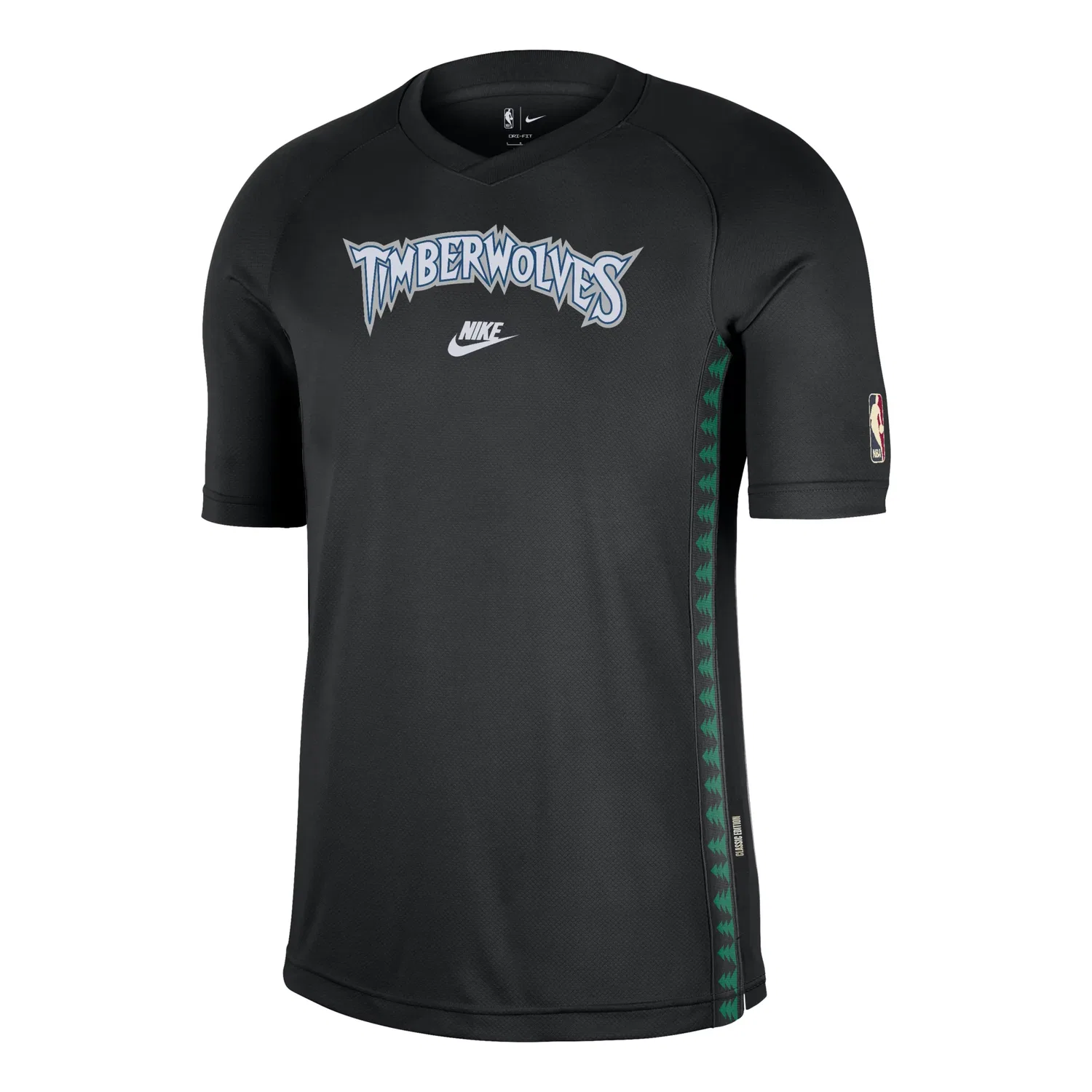Футболка с коротким рукавом Nike Minnesota Timberwolves 2025/26 Hardwood Classics Dri-FIT, цвет «черный» HQ6398-010