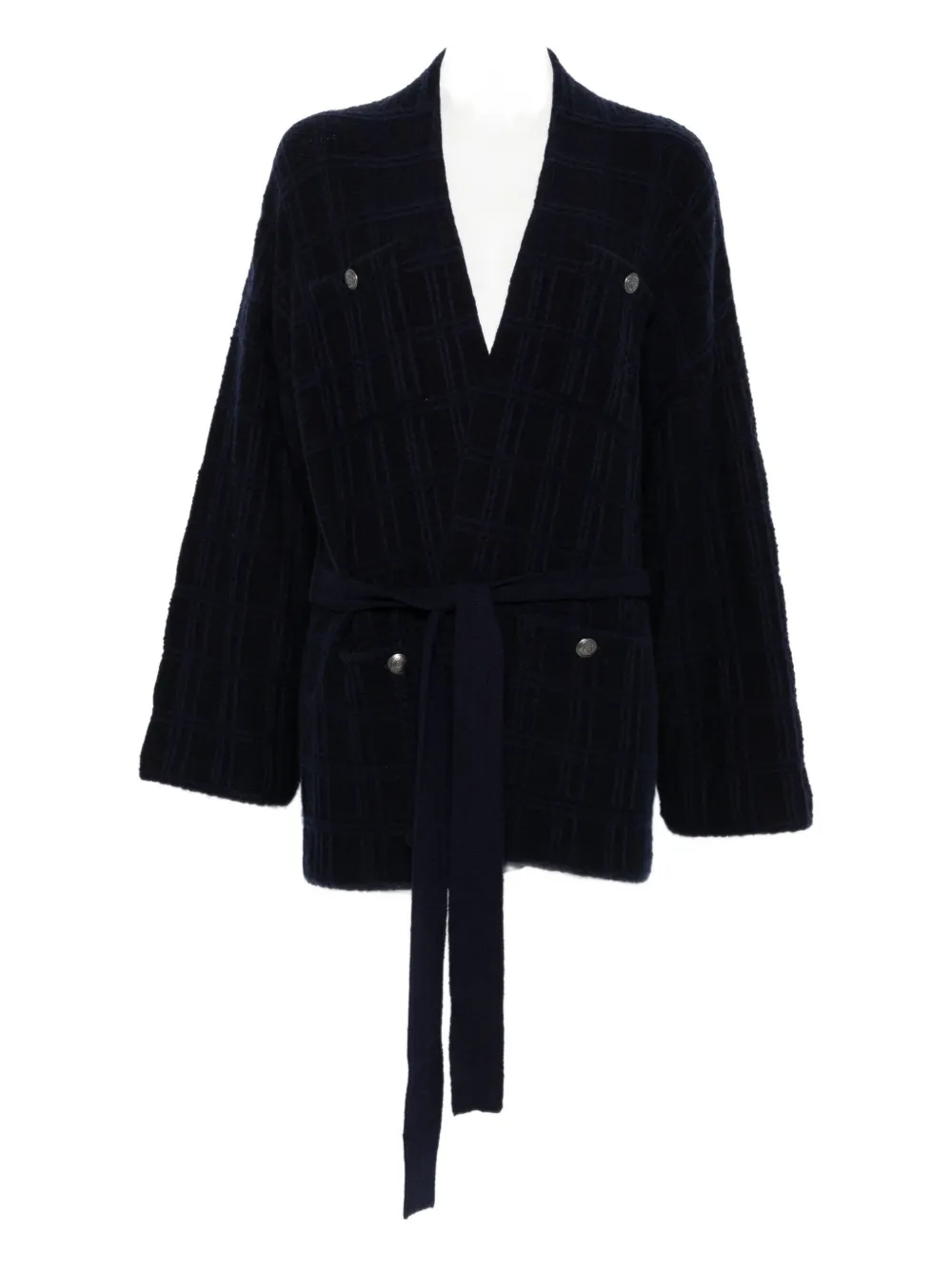 

Джемпер Jacquard belted jacket Eric Bompard, синий
