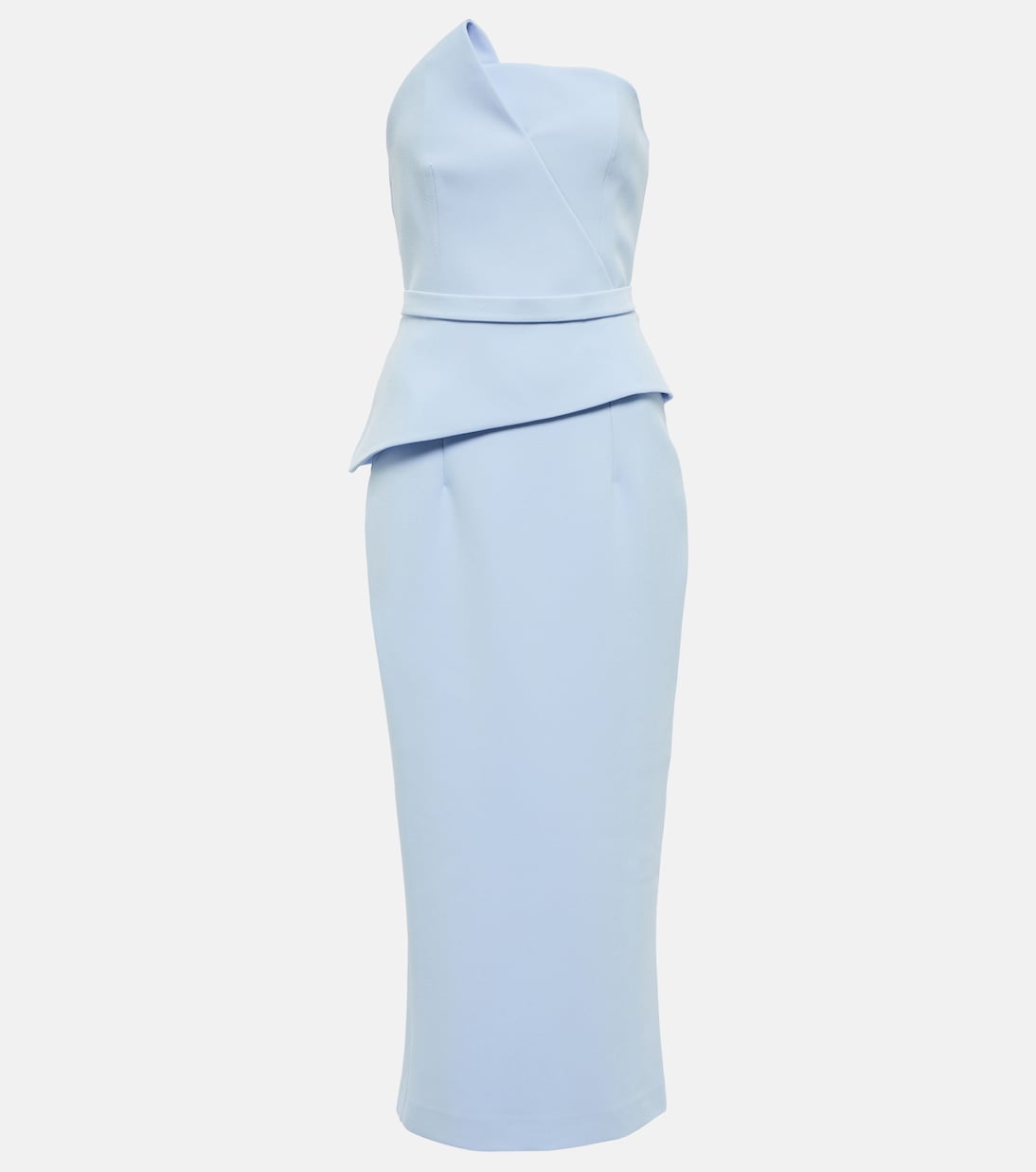 

Платье-миди с баской Delani Safiyaa, Pale Blue