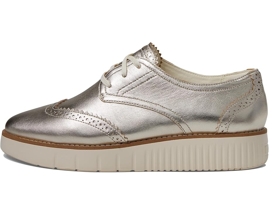 Оксфорды Cole Haan Grand City Platform Oxford, цвет Soft Gold Talca/Ivory — фото 4