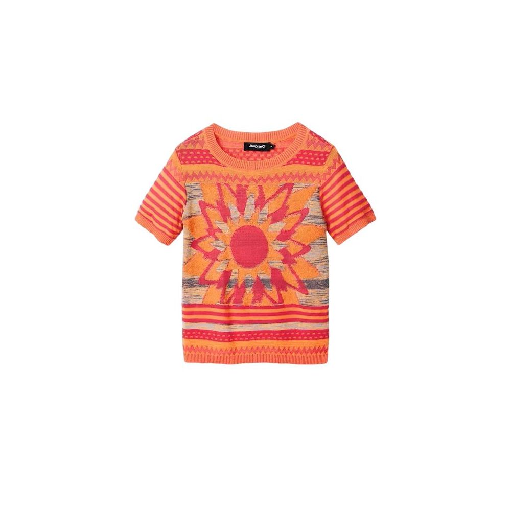 

Розовые хлопковые топ и футболка Desigual