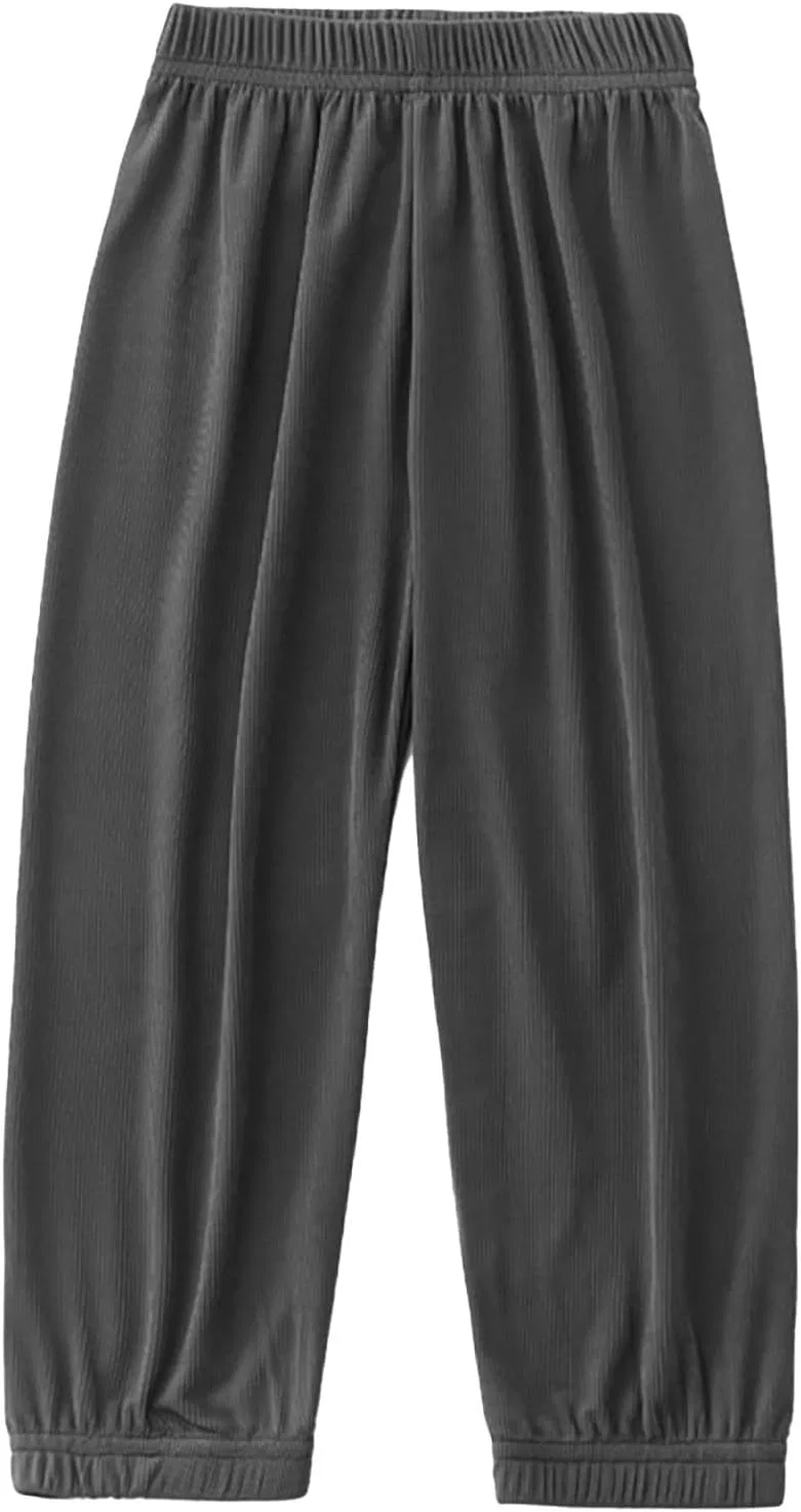 Спортивные брюки свободного кроя, мягкие, однотонные, Dark Gray