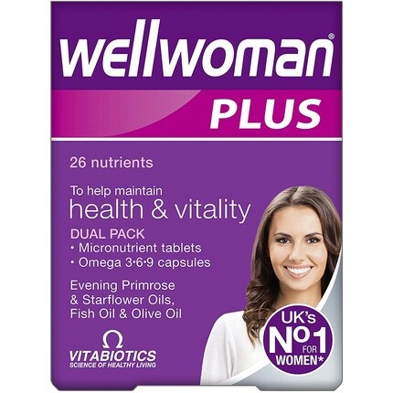

Vitabiotics Well Woman Plus Omega 3 6 9 56 Таблетки Капсулы